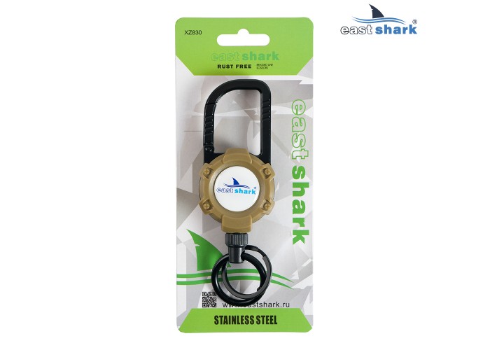 Поясной карабин-держатель EastShark (ретривер) XZ 830 магнитный коричневый