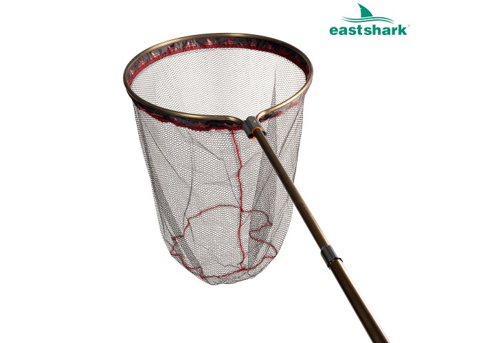 Подсак ES прорезиненный круглый 60*60 см мет. ручка 1,9 м.