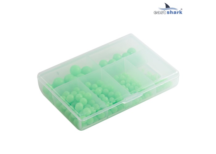 Набор пластиковых бусин XA-9038-B фосфорные зеленые 