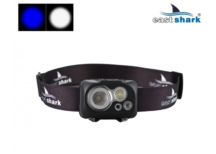 Фонарь налобный EastShark SLS-22922 синий свет
