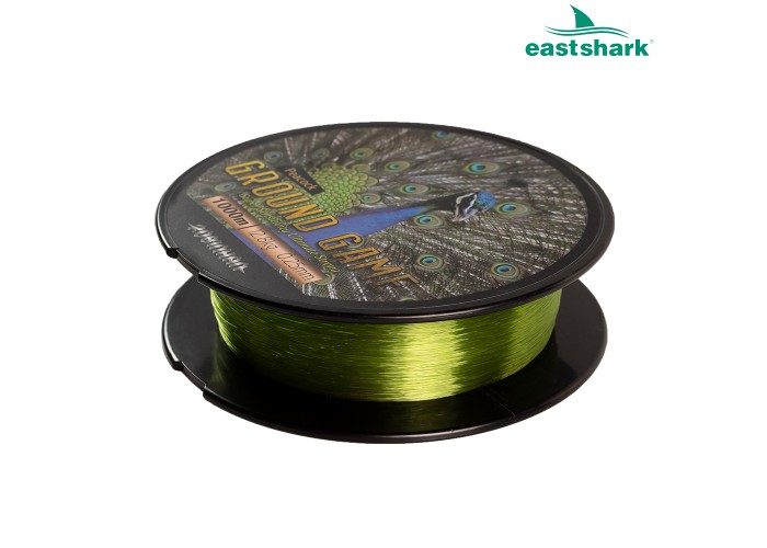 Леска Ground Game 1000 м 0,35 PEACOCK светло-зеленая