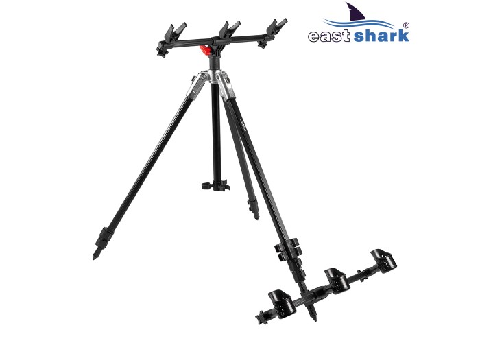 Подставка тренога на 3 удилища со стаканами EastShark SCM-182