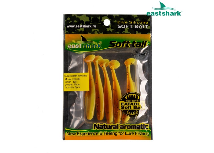 Силиконовая приманка ES3118 75 мм (5 шт/уп) color: 108
