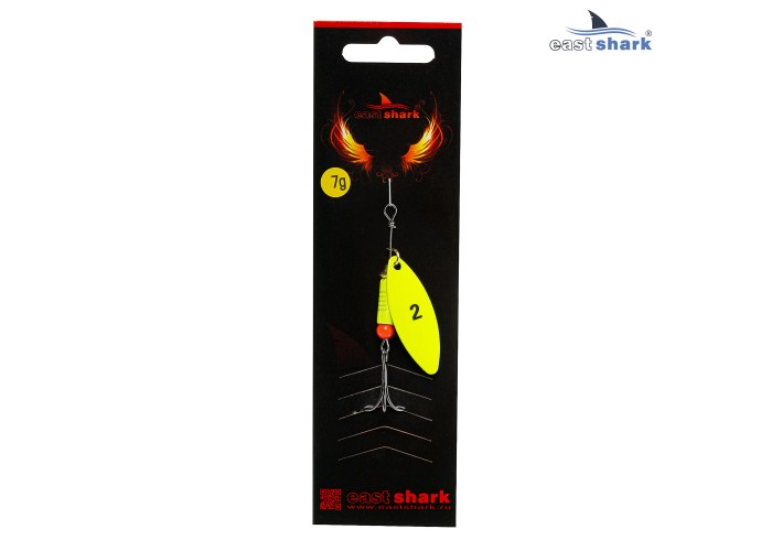 Блесна вращающаяся (уп./5шт.) EastShark Longer размер-2 (7 грамм) col.#653