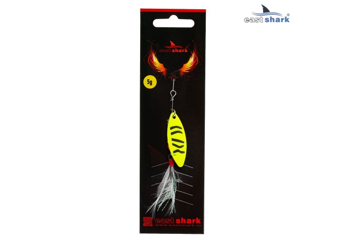 Блесна вращающаяся (уп./5шт.) EastShark Longer размер-1 (5 грамм) col.#670