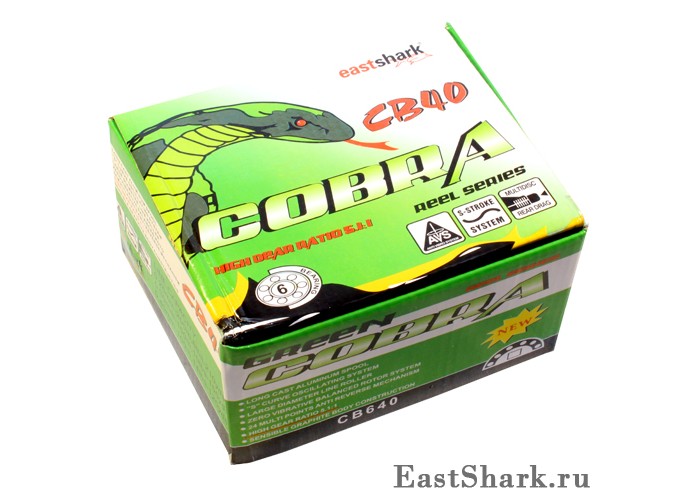 Катушка Cobra Green A металлическая шпуля  6п