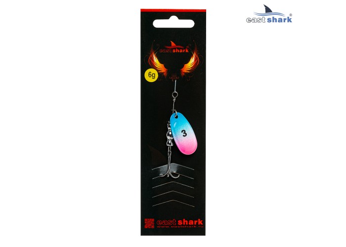 Блесна вращающаяся (уп./5шт.) EastShark Screw размер-3 (6 грамм) col.#783