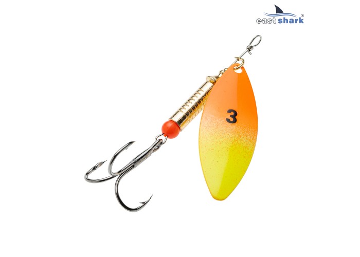 Блесна вращающаяся (уп./5шт.) EastShark Longer размер-3 (9,5 грамм) col.#644
