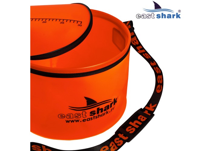 Ведро для замеса прикормки круглое оранжевое D 35