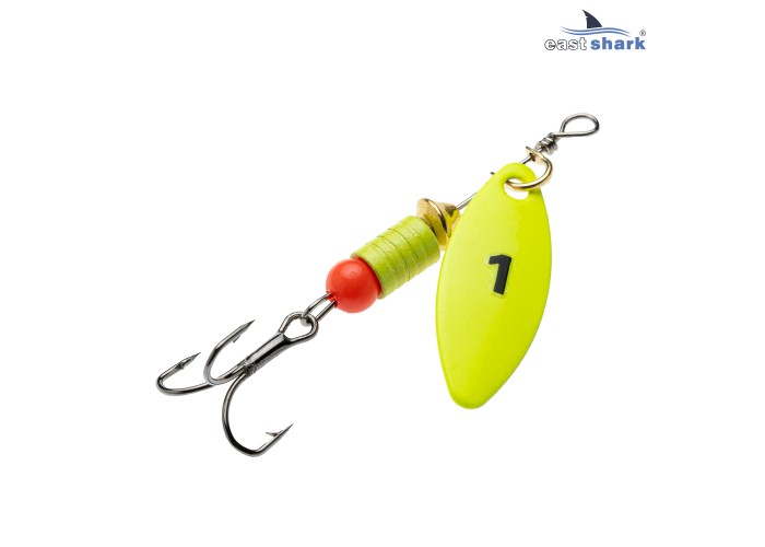 Блесна вращающаяся (уп./5шт.) EastShark Longer размер-1 (5 грамм) col.#669
