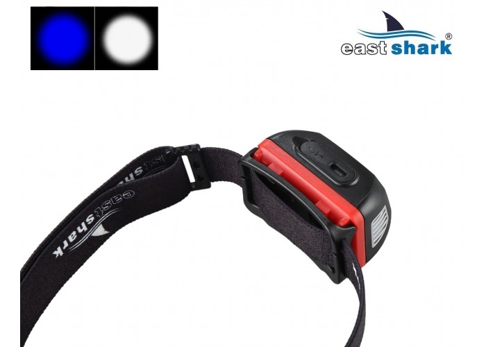 Фонарь налобный EastShark SLS-37533 синий свет